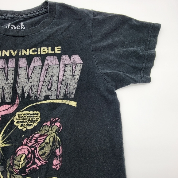 2/$20 Jack of all trades Iron Man black graffic short-sleeved Tshirt Size S - Picture 4 of 8